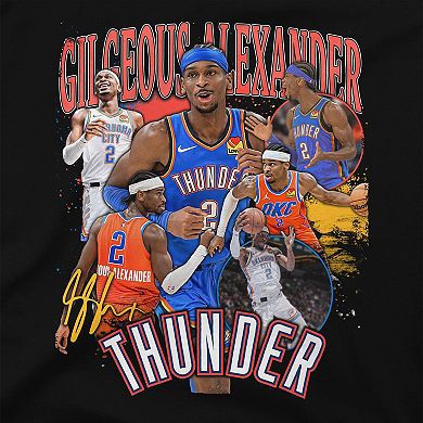 Unisex Stadium Essentials Shai Gilgeous-Alexander Black Oklahoma City Thunder Player Crossroads T-Shirt