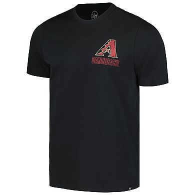 Men's '47 Black Arizona Diamondbacks Hang Back Franklin T-Shirt