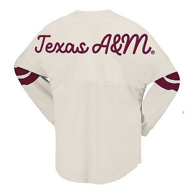 Women's Spirit Jersey Cream Texas A&M Aggies Oversized T-Shirt