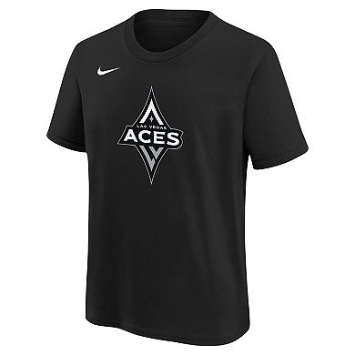 Youth Nike Black Las Vegas Aces Essential Logo T-Shirt