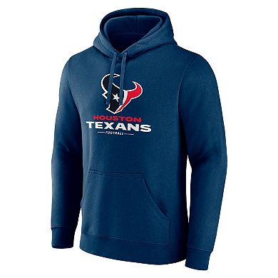 Men's Fanatics  Navy Houston Texans Team Lock-Up Pullover Hoodie