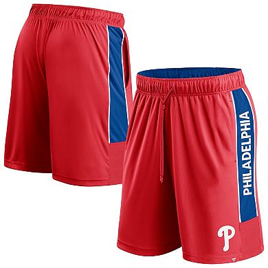 Men's Fanatics Red Philadelphia Phillies Win The Match Defender Shorts