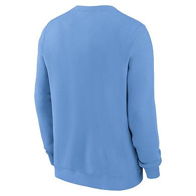 Men's Nike Light Blue Milwaukee Brewers Classic Fleece Performance Pullover Sweatshirt