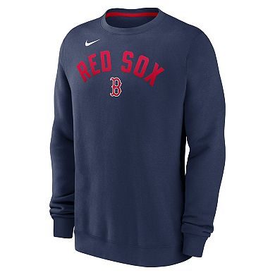 Men's Nike Navy Boston Red Sox Classic Fleece Performance Pullover Sweatshirt