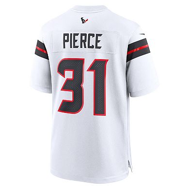 Men's Nike Dameon Pierce White Houston Texans Game Jersey