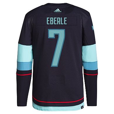 Men's adidas Jordan Eberle Deep Sea Blue Seattle Kraken Home Primegreen Authentic Pro Player Jersey