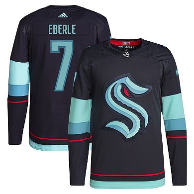 Men's adidas Jordan Eberle Deep Sea Blue Seattle Kraken Home Primegreen Authentic Pro Player Jersey