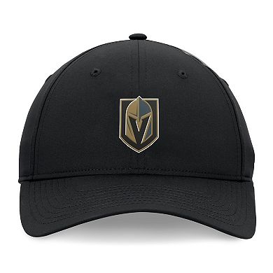 Men's Fanatics Black Vegas Golden Knights Front Office Ripstop Adjustable Hat