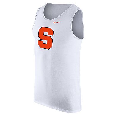 Men's Nike White Syracuse Orange Tank Top