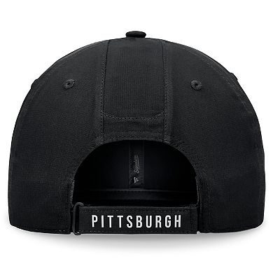 Men's Fanatics Black Pittsburgh Penguins Front Office Ripstop Adjustable Hat