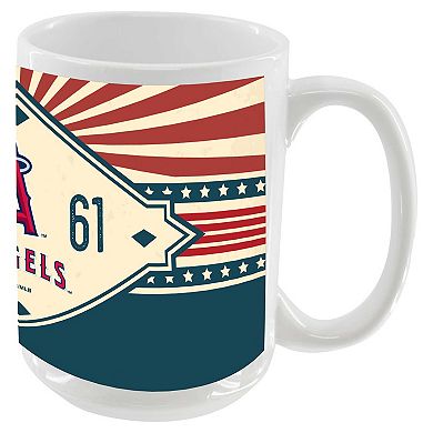 Los Angeles Angels 15oz. Americana Diamond Mug