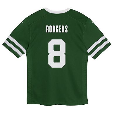 Preschool Nike Aaron Rodgers Legacy Green New York Jets Game Jersey