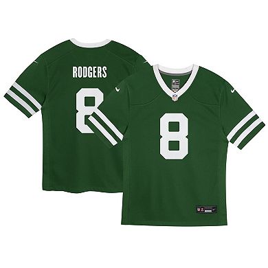 Preschool Nike Aaron Rodgers Legacy Green New York Jets Game Jersey