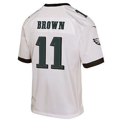 Youth Nike A.J. Brown White Philadelphia Eagles Game Jersey