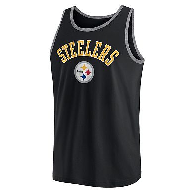 Men's Fanatics Black Pittsburgh Steelers Bet Tank Top