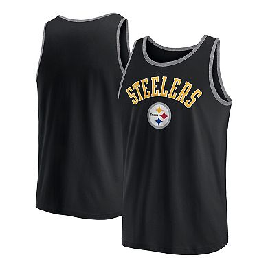 Men's Fanatics Black Pittsburgh Steelers Bet Tank Top