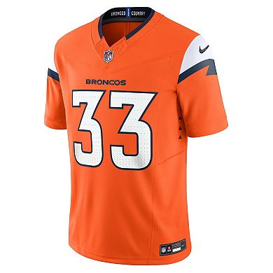 Men's Nike Javonte Williams Orange Denver Broncos Vapor F.U.S.E. Limited Jersey