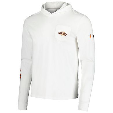 Men's johnnie-O White San Francisco Giants Eddie Long Sleeve Hoodie T-Shirt