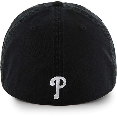 Men's '47 Black Philadelphia Phillies Crosstown Classic Franchise Fitted Hat