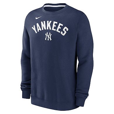 Men's Nike Navy New York Yankees Classic Fleece Performance Pullover Sweatshirt