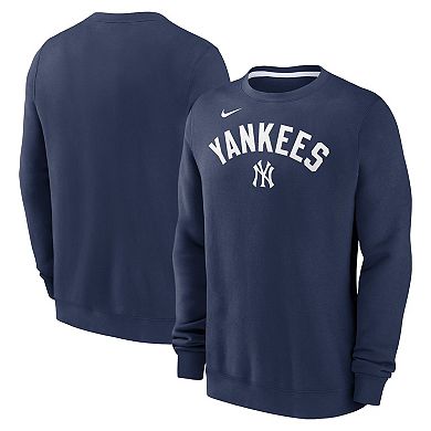 Men's Nike Navy New York Yankees Classic Fleece Performance Pullover Sweatshirt