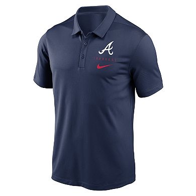 Men's Nike Navy Atlanta Braves Franchise Polo