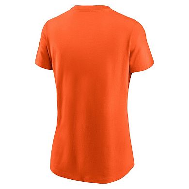 Women's Nike Orange Cleveland Browns Primary Logo T-Shirt