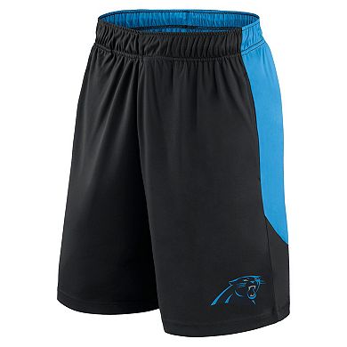 Men's Fanatics Black/Blue Carolina Panthers Go Hard Shorts