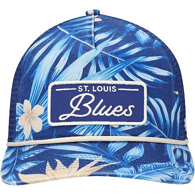 Men's '47 Blue St. Louis Blues Tropicalia Allover Print Trucker Adjustable Hat