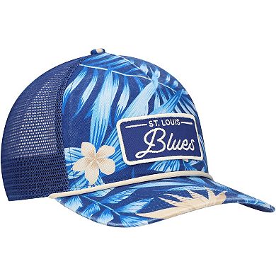 Men's '47 Blue St. Louis Blues Tropicalia Allover Print Trucker Adjustable Hat