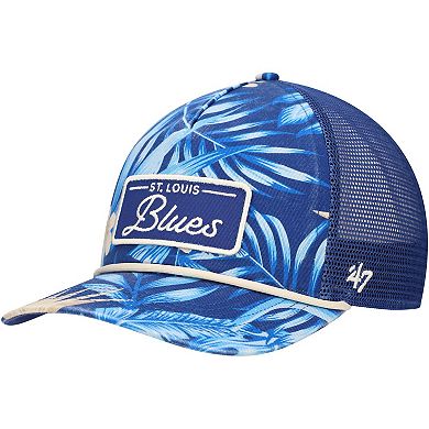 Men's '47 Blue St. Louis Blues Tropicalia Allover Print Trucker Adjustable Hat