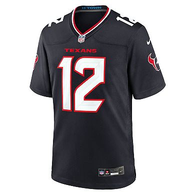 Men's Nike Nico Collins Navy Houston Texans Game Jersey