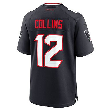 Men's Nike Nico Collins Navy Houston Texans Game Jersey