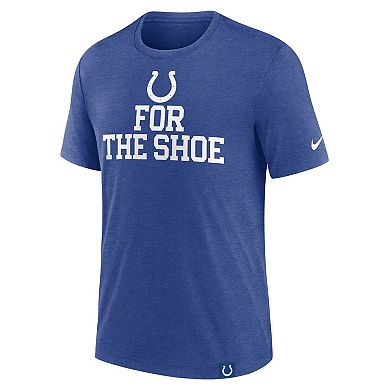 Men's Nike Royal Indianapolis Colts Blitz Tri-Blend T-Shirt