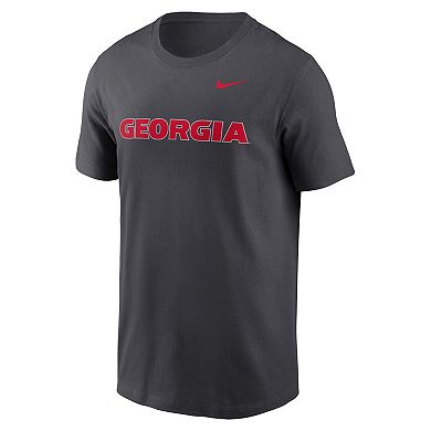 Men's Nike Anthracite Georgia Bulldogs Primetime Evergreen Wordmark T-Shirt