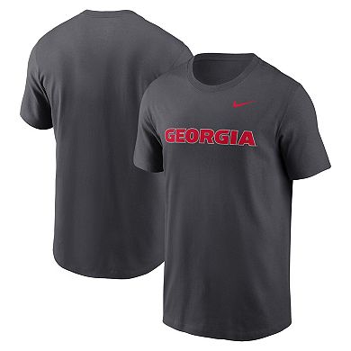 Men's Nike Anthracite Georgia Bulldogs Primetime Evergreen Wordmark T-Shirt