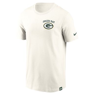 Men's Nike Cream Green Bay Packers Blitz Essential T-Shirt