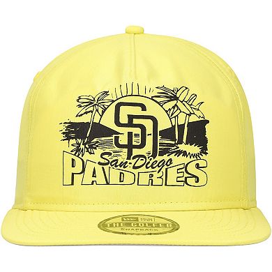 Men's New Era Yellow San Diego Padres Neon Golfer Snapback Hat