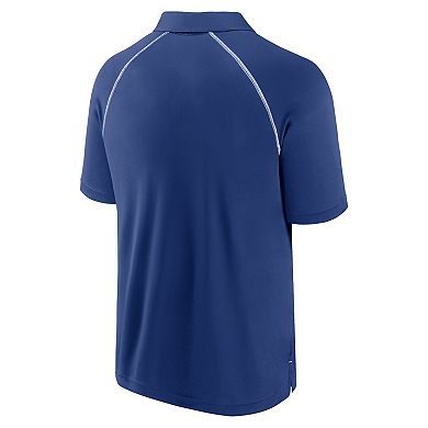 Men's Fanatics Blue Tampa Bay Lightning Raglan Strong Alone Polo