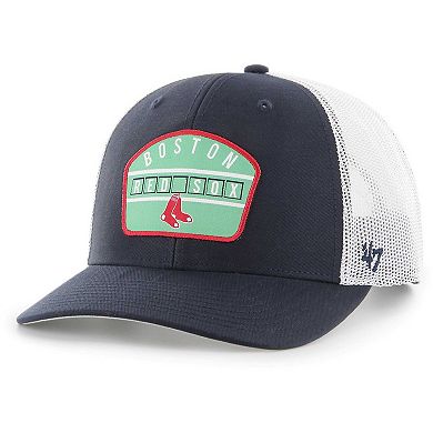 Men's '47 Navy Boston Red Sox Retro Region Patch Trucker Adjustable Hat