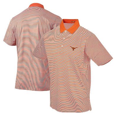 Men's Texas Orange Texas Longhorns Forty Acres Commander Supima Stripe Polo