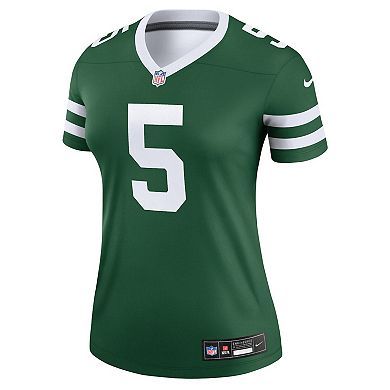 Women's Nike Garrett Wilson Legacy Green New York Jets Legend Jersey