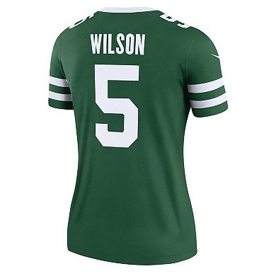 Women's Nike Garrett Wilson Legacy Green New York Jets Legend Jersey