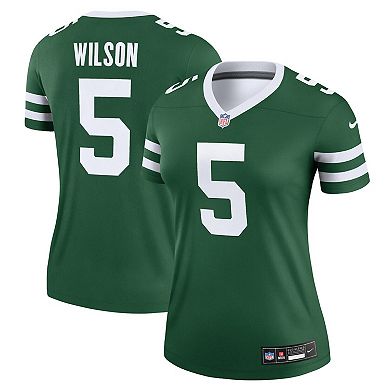 Women's Nike Garrett Wilson Legacy Green New York Jets Legend Jersey