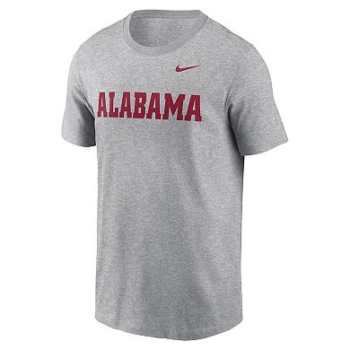 Men's Nike Heather Gray Alabama Crimson Tide Primetime Evergreen Wordmark T-Shirt