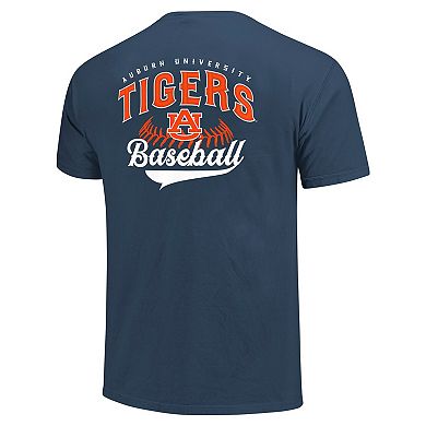 Men's Navy Auburn Tigers Baseball Comfort Colors T-Shirt