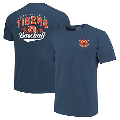 Men's Navy Auburn Tigers Baseball Comfort Colors T-Shirt