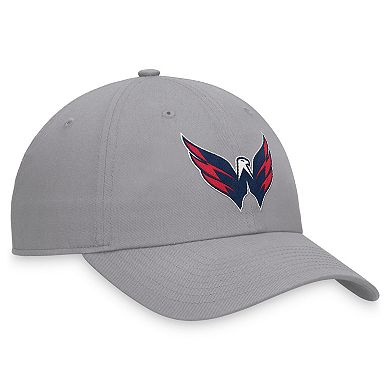 Men's Fanatics Gray Washington Capitals Extra Time Adjustable Hat