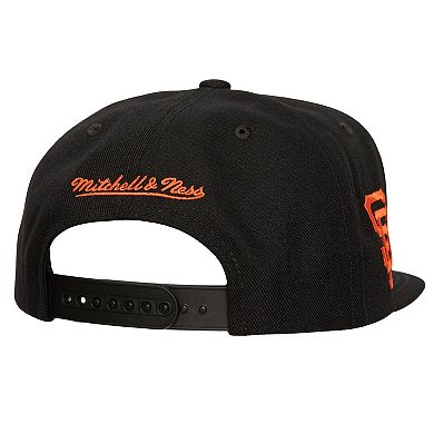 Men's Mitchell & Ness Black San Francisco Giants Shattered Snapback Hat