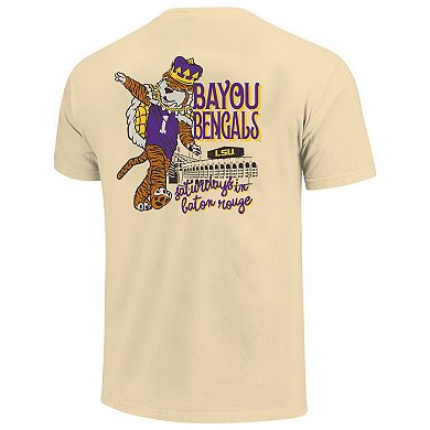Youth Cream LSU Tigers Hyperlocal Comfort Colors T-Shirt